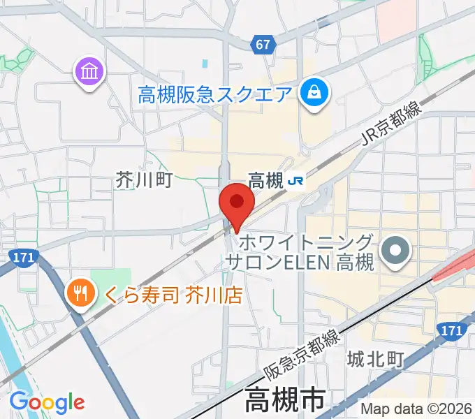 アコースティックプラザ井上楽器の地図