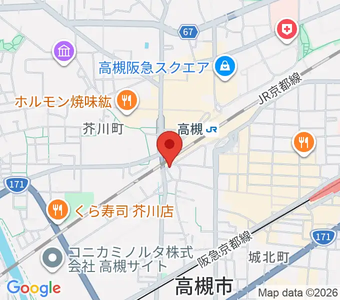 アコースティックプラザ井上楽器の地図