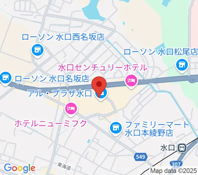 イシオカ楽器の地図