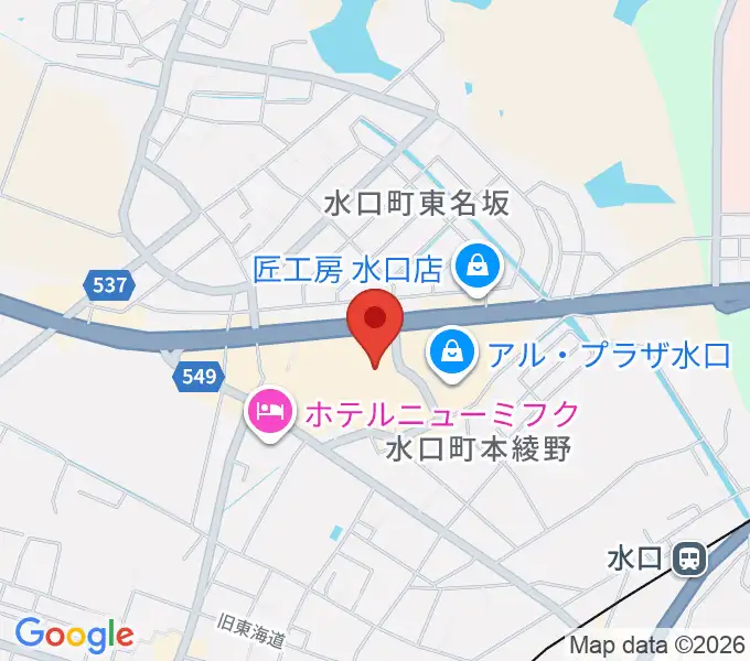 イシオカ楽器の地図