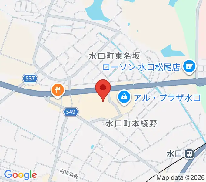 イシオカ楽器の地図