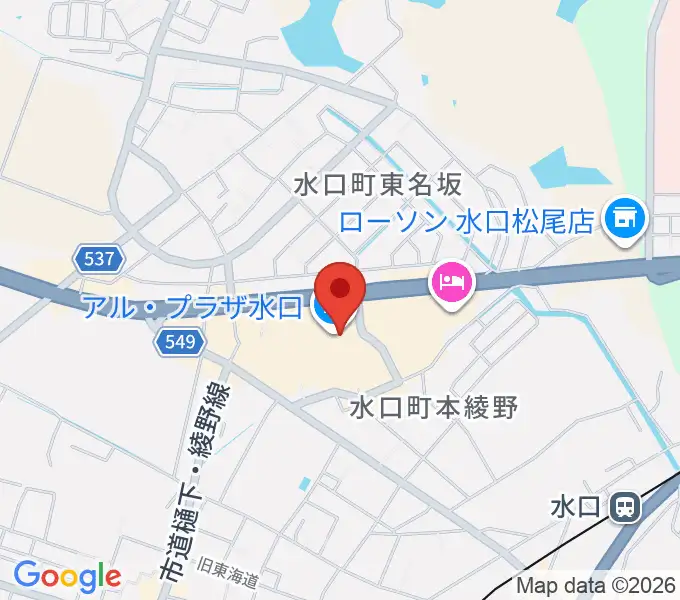 イシオカ楽器の地図