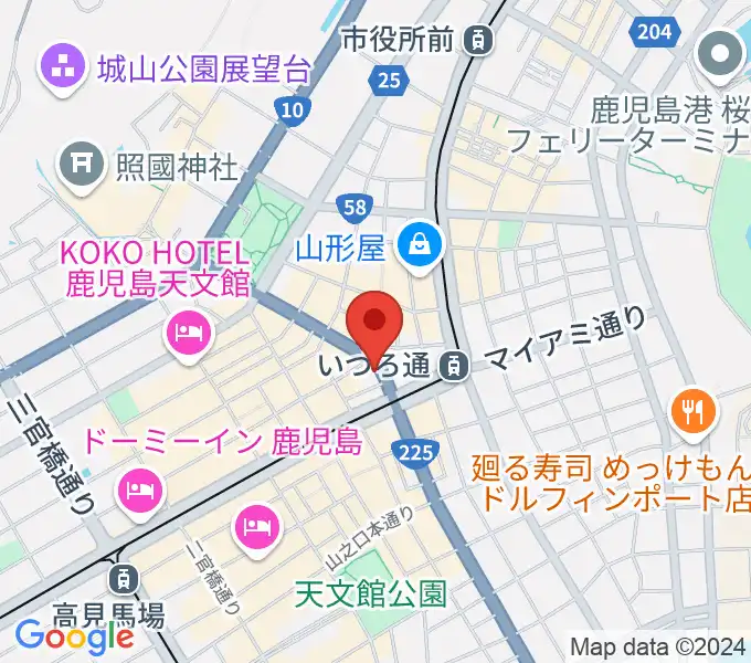 十字屋クロスの地図