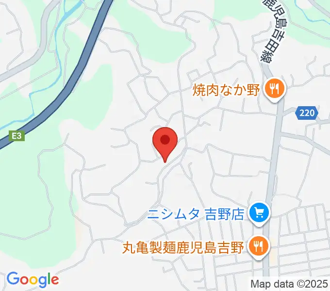 鹿児島ピアノ配送センターの地図