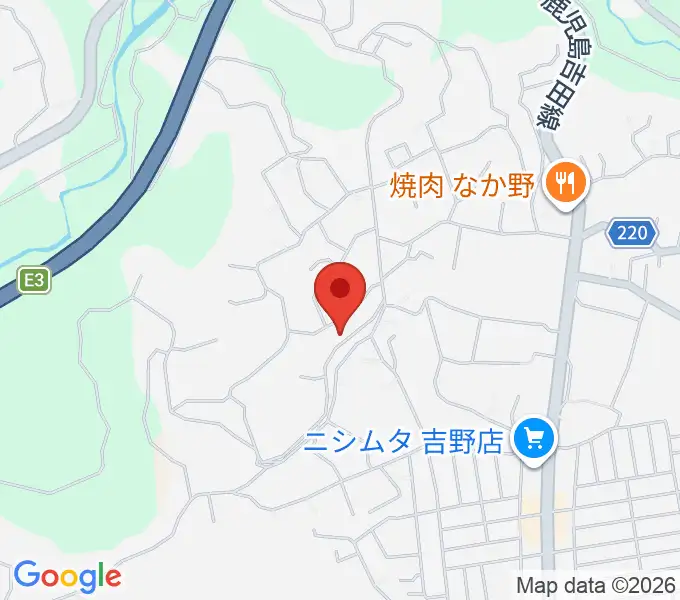 鹿児島ピアノ配送センターの地図