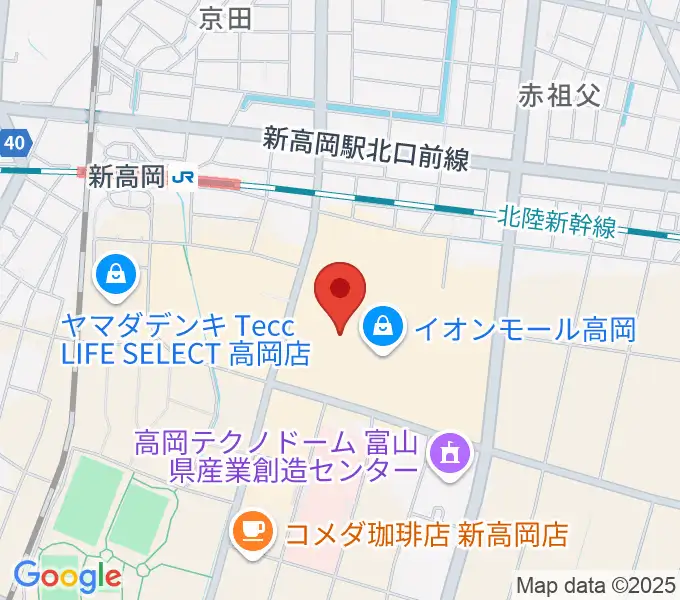 MPC楽器センター高岡の地図