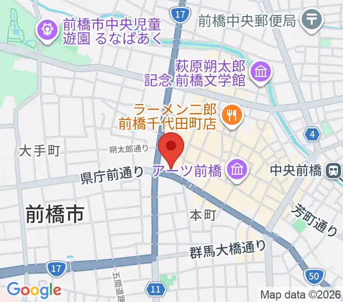 煥乎堂の地図
