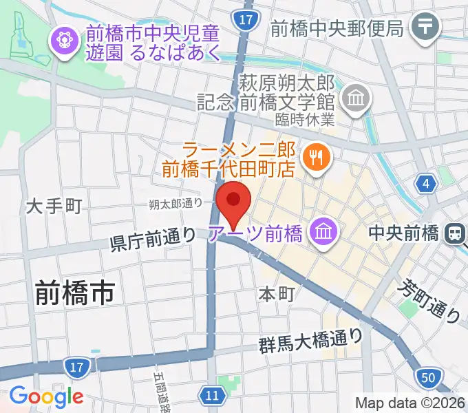 煥乎堂の地図