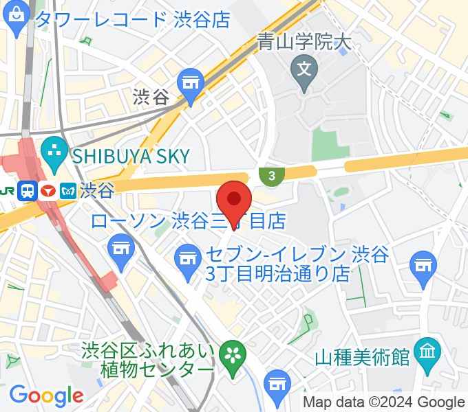 川上楽器 渋谷本店ショールームの場所