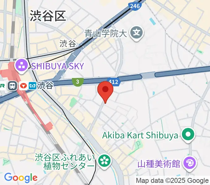 川上楽器 渋谷本店ショールームの地図