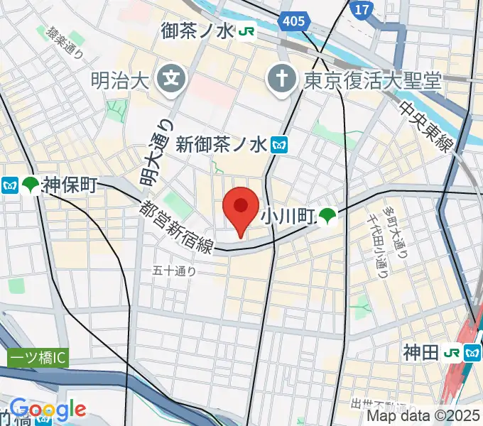 カワセ楽器の地図