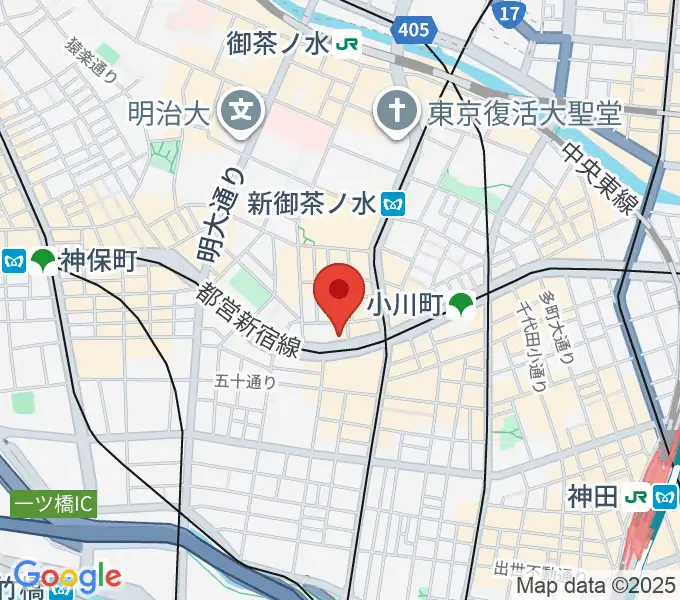 カワセ楽器の地図