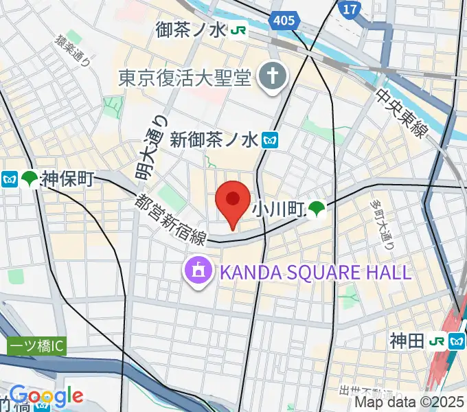 カワセ楽器の地図