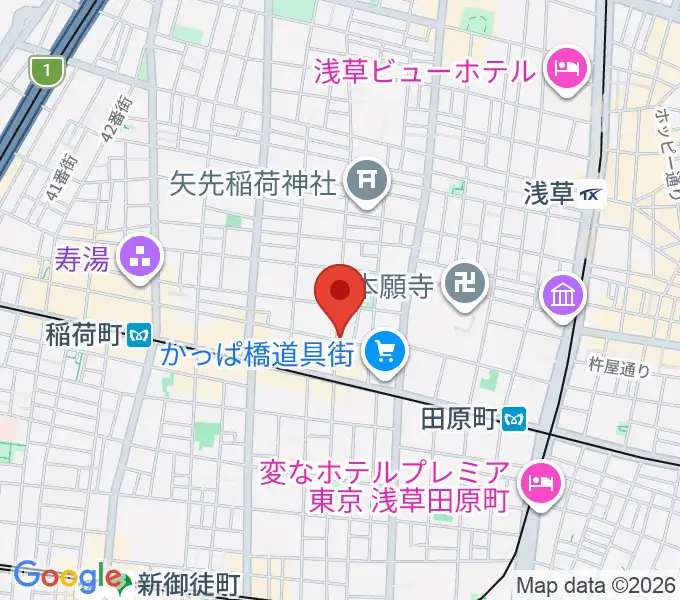 KIWAYAウクレレの地図