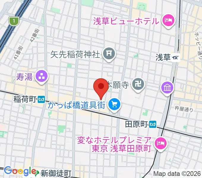 KIWAYAウクレレの地図
