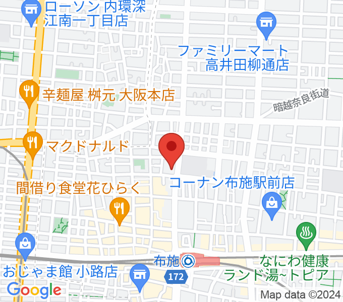小阪楽器店 布施本店の場所