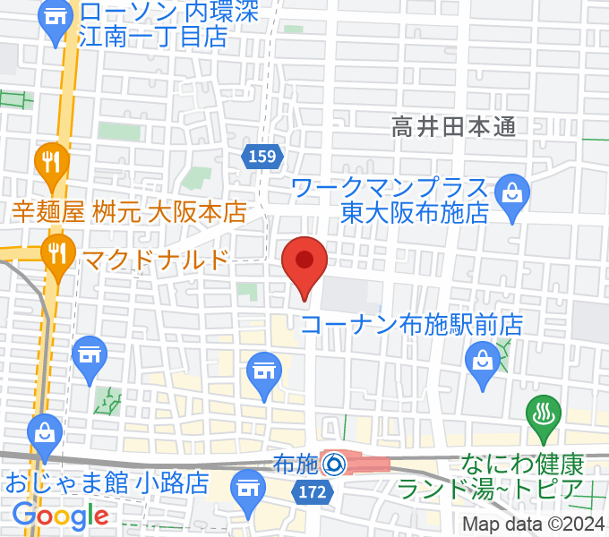 小阪楽器店 布施本店の場所