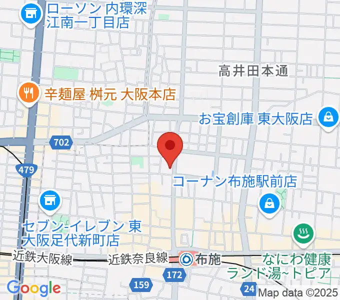 小阪楽器店 布施本店の地図