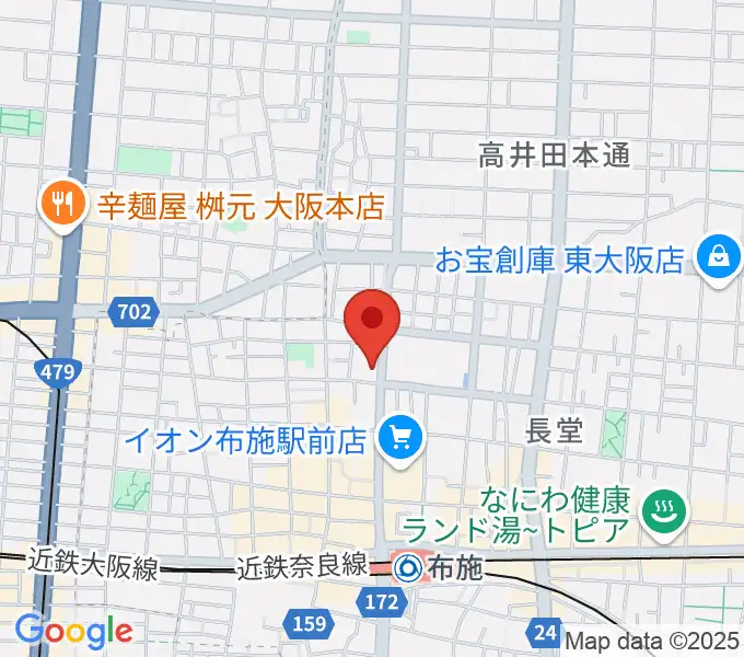 小阪楽器店 布施本店の地図