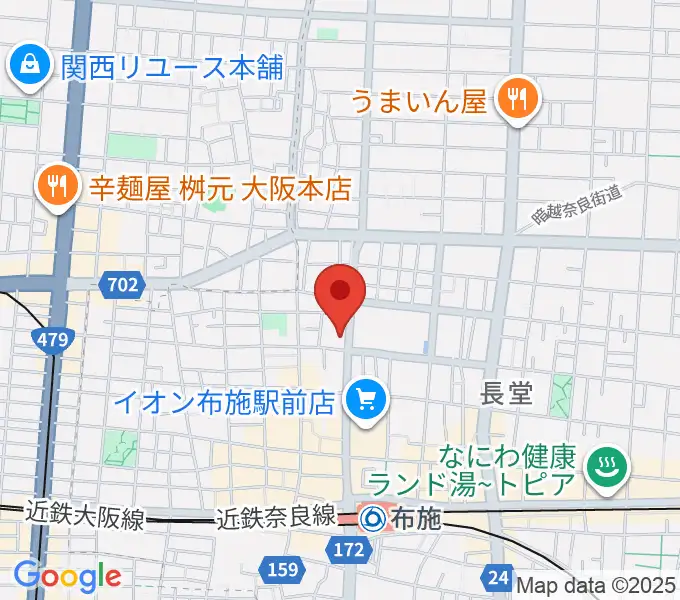 小阪楽器店 布施本店の地図