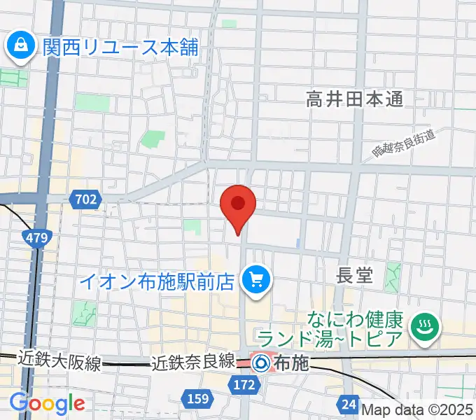 小阪楽器店 布施本店の地図