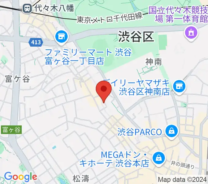 三田村楽器店の地図