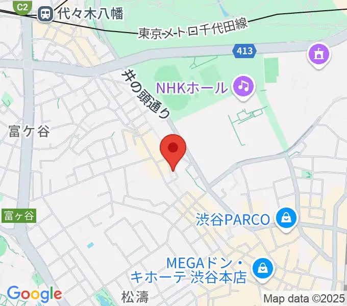 三田村楽器店の地図