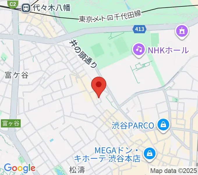 三田村楽器店の地図
