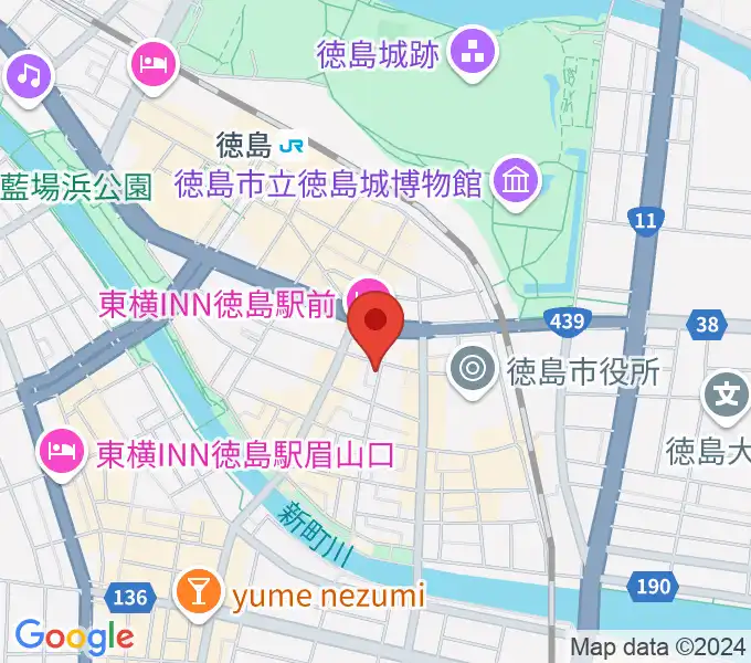 黒崎楽器本店の地図