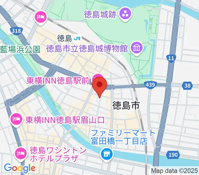 黒崎楽器本店の地図