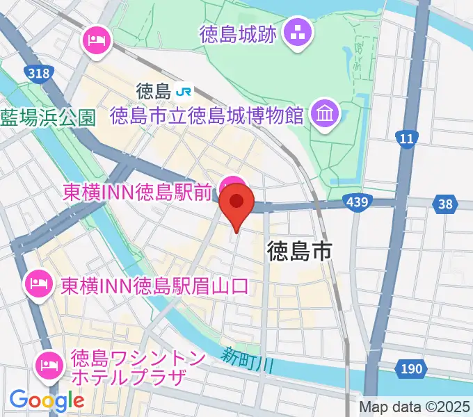 黒崎楽器本店の地図