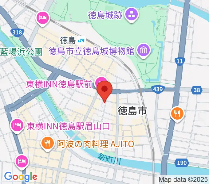 黒崎楽器本店の地図