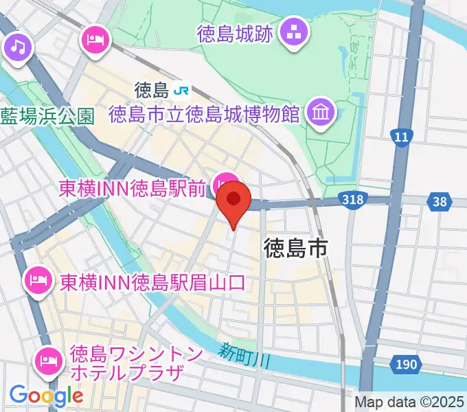 黒崎楽器本店の地図