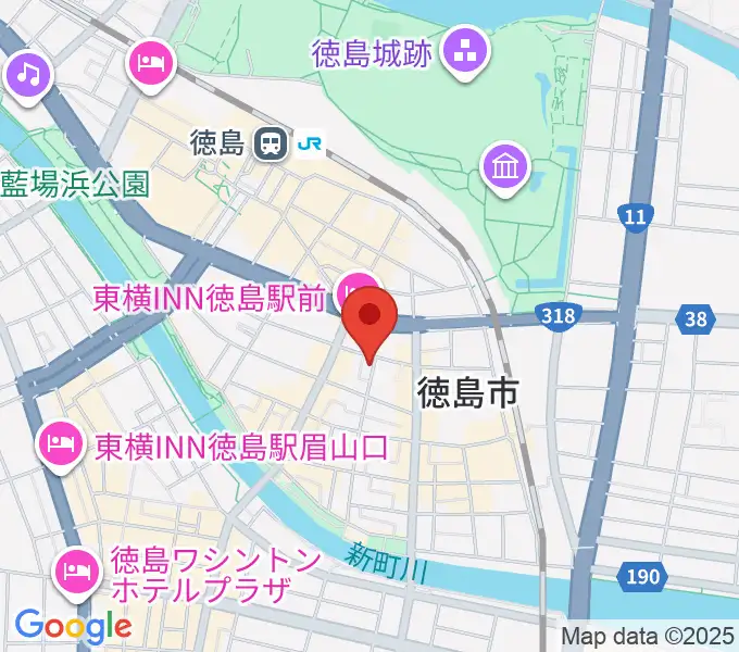 黒崎楽器本店の地図
