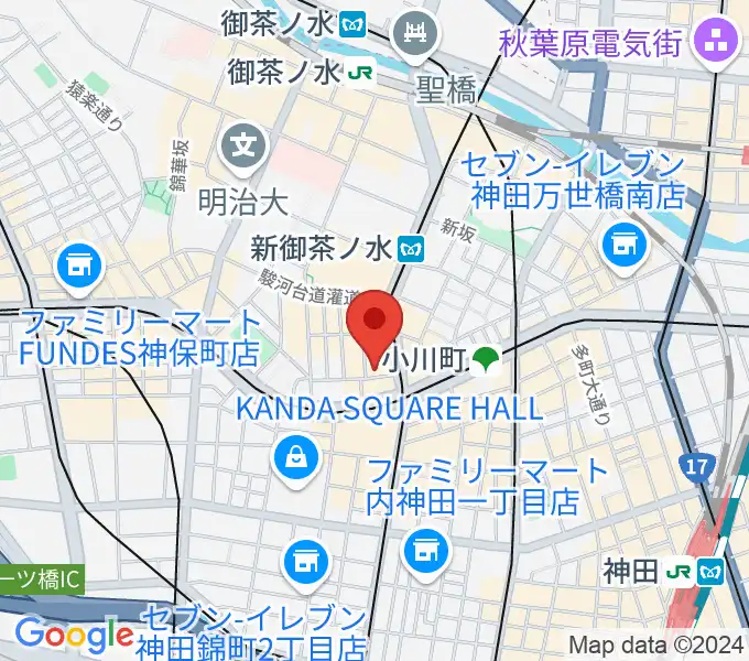 ラックギターの地図