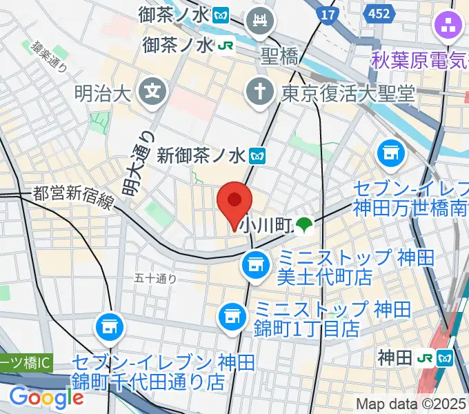 ラックギターの地図