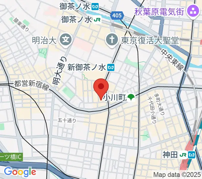 ラックギターの地図