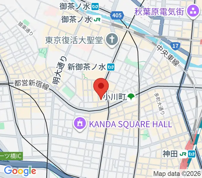 ラックギターの地図