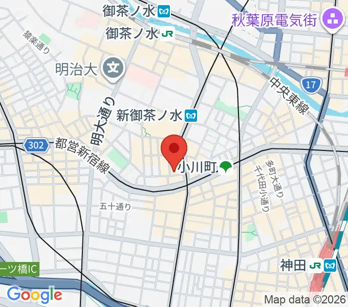 ラックギターの地図