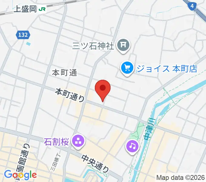 松本伸弦楽器工房の地図