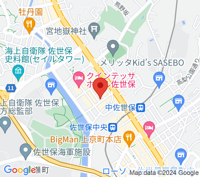 前川楽器店の場所