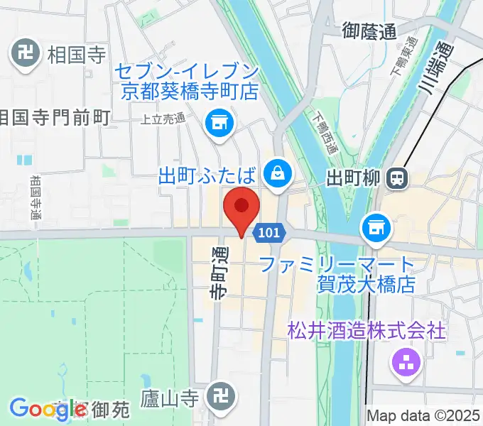マツヲ楽器の地図