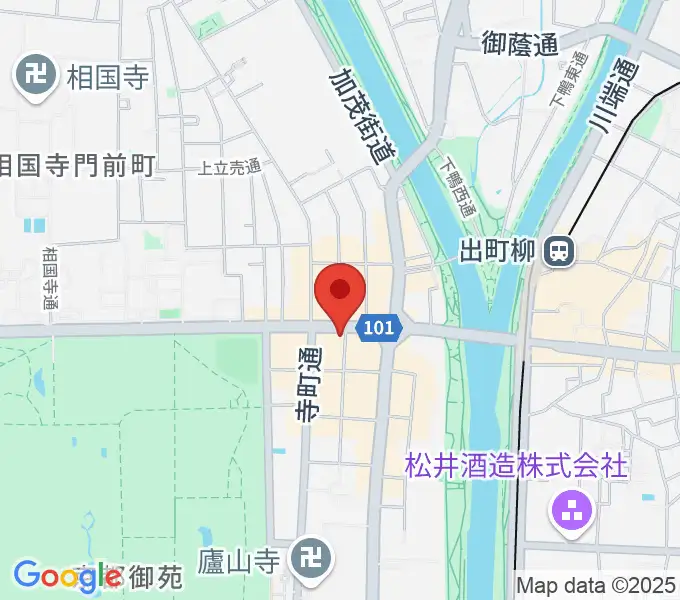 マツヲ楽器の地図