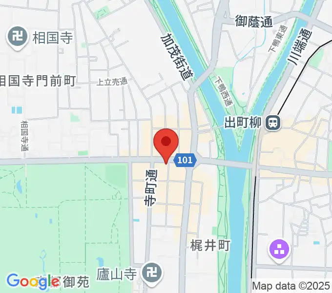 マツヲ楽器の地図