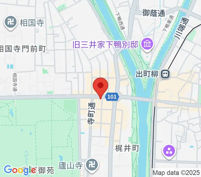 マツヲ楽器の地図