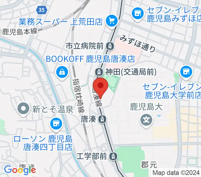 松田ピアノ友社の地図