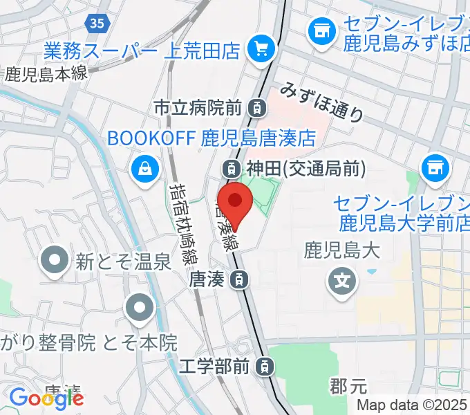 松田ピアノ友社の地図