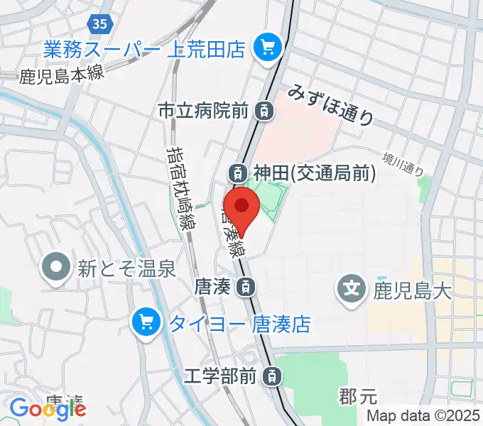松田ピアノ友社の地図