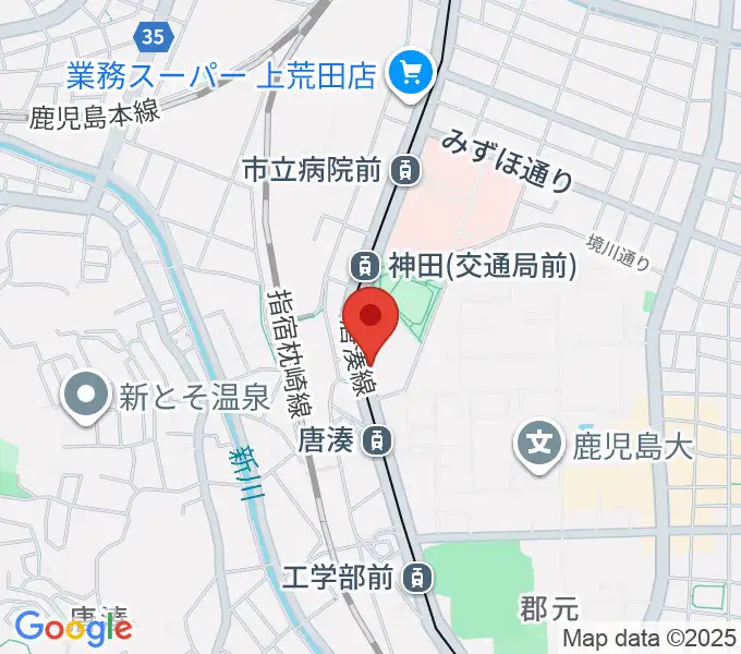 松田ピアノ友社の地図