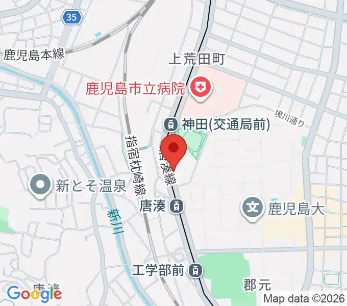 松田ピアノ友社の地図